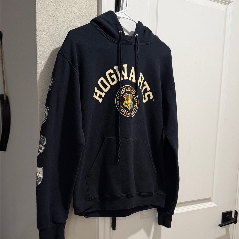 Navy Hogwarts Crest Hoodie